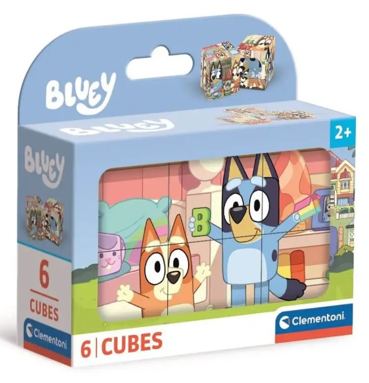 Bluey - Obrázkové kostky 6 ks