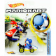 Hot Wheels - Super Mario autíčko Light-Blue Yoshi