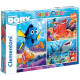 Puzzle 3 x 48 - Hledá se Dory