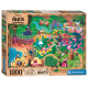 Puzzle 1000 - Alice v zemi zázraků mapa příběhu