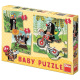 Baby Puzzle 3v1 - Krtek na louce