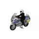 Policejní motorka s jezdcem