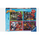Puzzle 4x100 – Marvel Spiderman