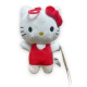 Hello Kitty - Plyšová postavička 17 cm Červený Přívěsek