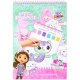 Gabby's Dollhouse – Omalovánka s akvarelovými barvami- včetně štětce